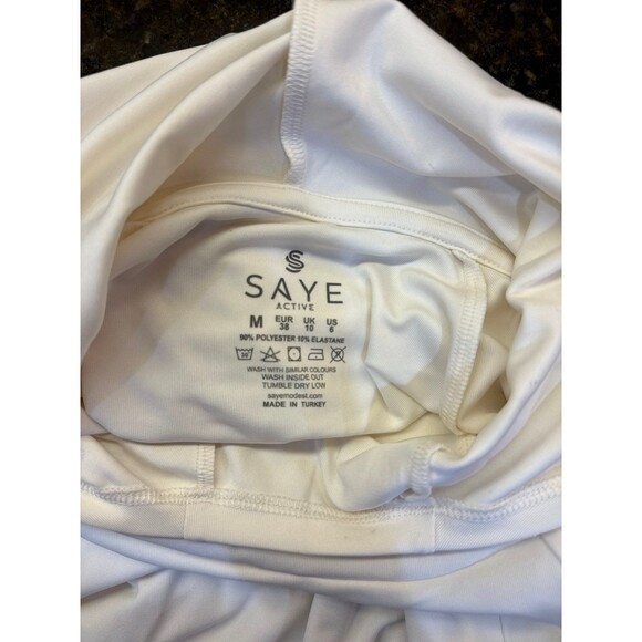 Saye L/S Coverup with Hood Size M Cream Tan NEW - Picture 7 of 7